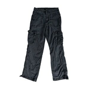 AMERICAN EAGLE OUTFITTERS Charcoal Stretch Cargo Pants